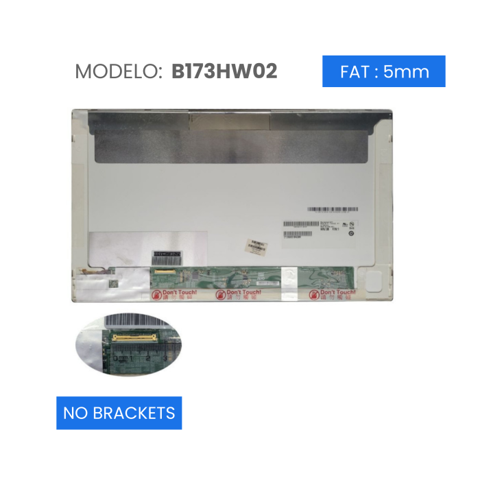 VC-PANTALLA LAPTOP 17.3 LED FHD 1920x1080 40 PINES NO BRACKET B173HW02