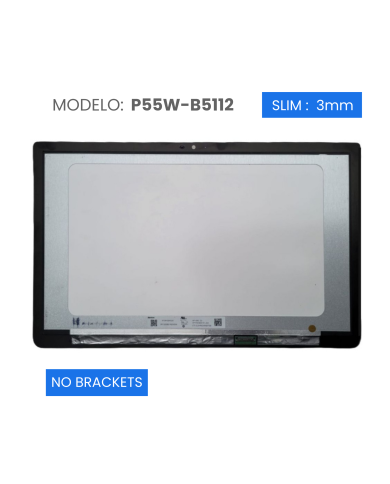 VC-PANTALLA LAPTOP 15.6 LCD FHD 1920x1080 30 PINES NO BRACKET CON MARCO P55W-B5112