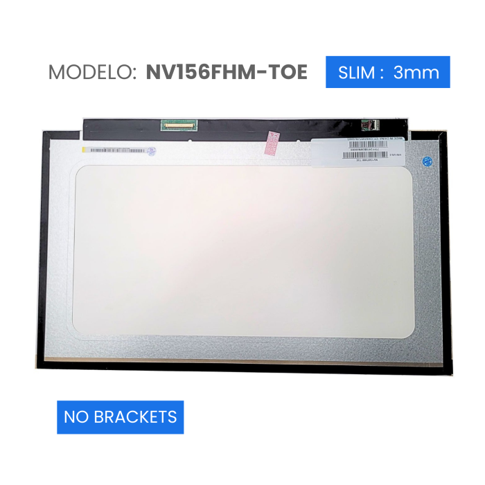 VC-PANTALLA LAPTOP 15.6 LCD FHD 1920x1080 40 PINES 25 mm NO BRACKET on cell TOUCH NV156FHM-TOE