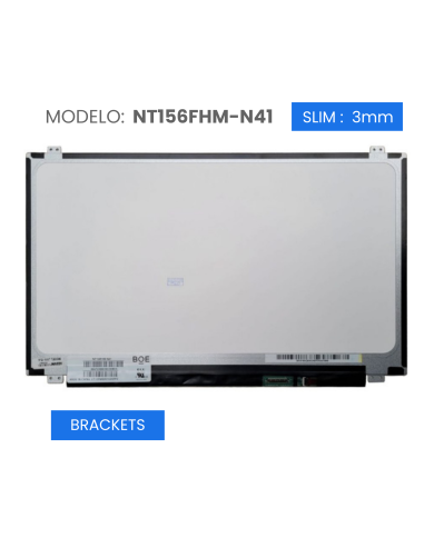 VC-PANTALLA LAPTOP 15.6 LED FHD 1920X1080 30 PINES BRACKETS NT156FHM-N41