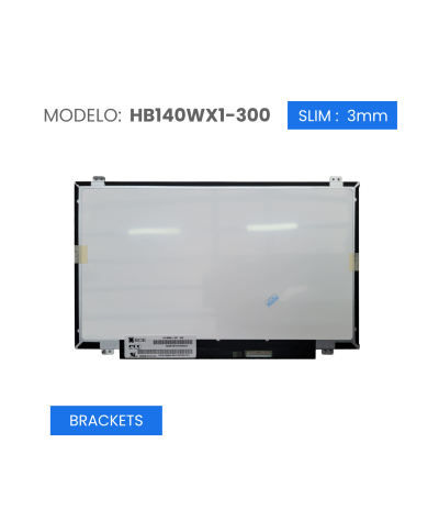VC-PANTALLA LAPTOP 14 LED HD 1366x768 40 PIN BRACKET HB140WX1-300