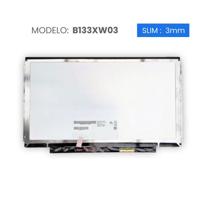 VC-PANTALLA LAPTOP 13.3 LED HD 1366x768 40 PIN B133XW03V.1