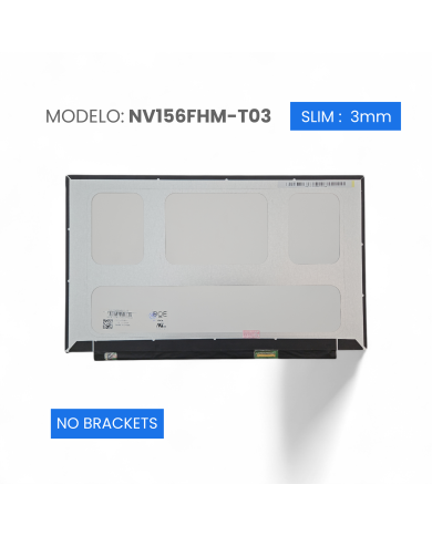 VC-PANTALLA LAPTOP 15.6 IPS ON-CELL TOUCH FHD 1920x1080 40 PINES 20mm CORTO NO BRACKETS NV156FHM-T03