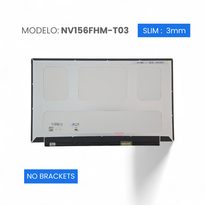 VC-PANTALLA LAPTOP 15.6 LED FHD 1920x1080 40 PINES 20mm CORTO NO BRACKETS TOUCH NV156FHM-T03