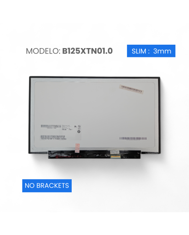 VC-VC-PANTALLA LAPTOP 12.5 LED HD 1366x768 30 PINES NO BRACKETS B125XTN01.0