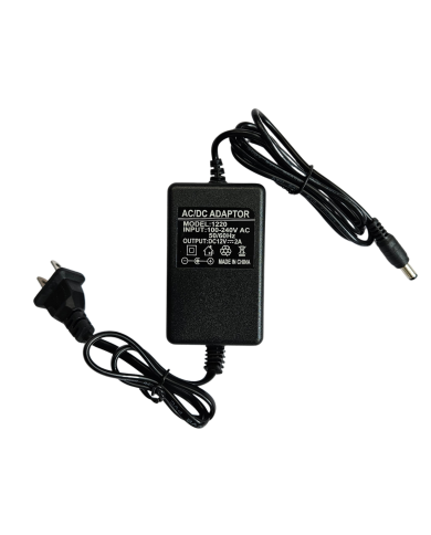 CARGADOR 12V 1A CON CABLE DE PODER PLUG 5.5x2.1