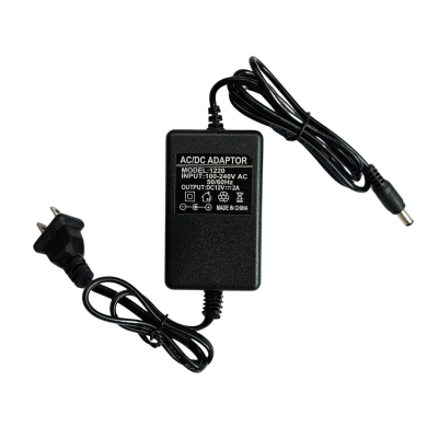 CARGADOR 12V 1A CON CABLE DE PODER PLUG 5.5x2.1