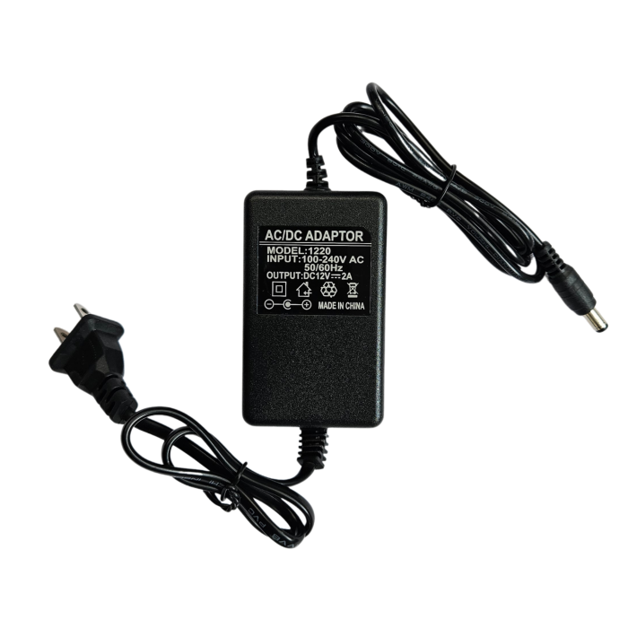 CARGADOR 12V 1A CON CABLE DE PODER PLUG 5.5x2.1