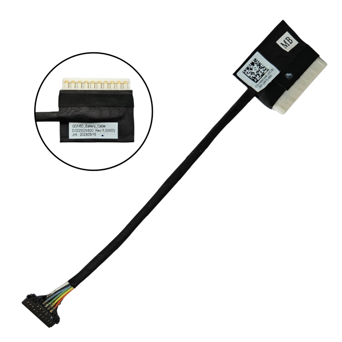 CABLE DE BATERIA DELL p/n DC02003XV00 REV 0.1 PG91J0 GDM50 INSPIRON 15 3510, 15 3511, 15 3515, 15 3520, 15 3521, 15 3525