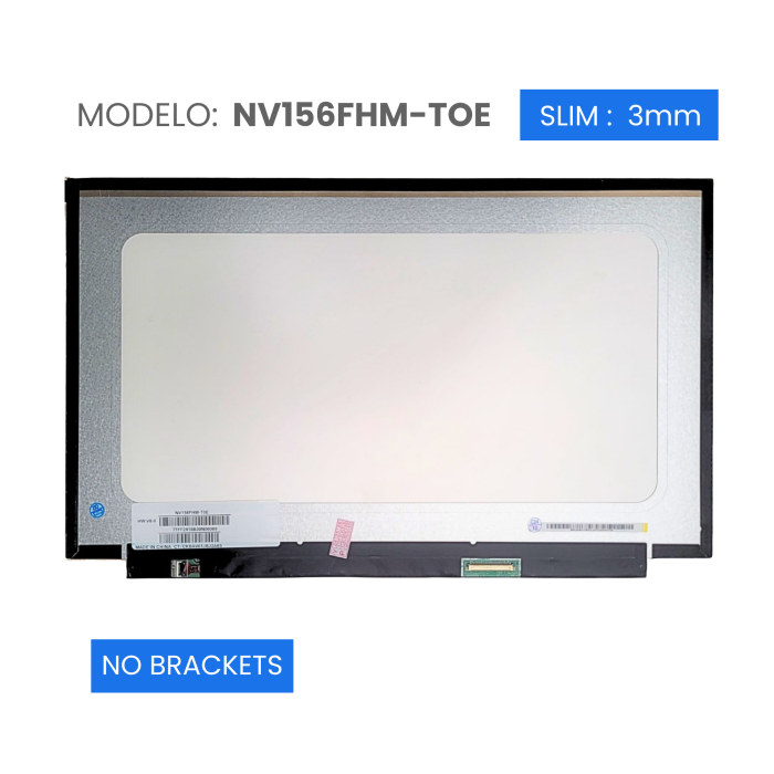 VC-PANTALLA LAPTOP 15.6 IPS ON-CELL TOUCH FHD 1920x1080 40 PINES 25 mm NO BRACKET NV156FHM-TOE