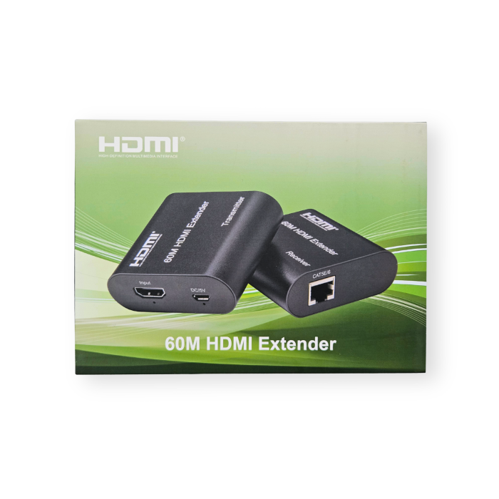 VC-EXTENSOR DE SEÑAL HDMI DE 60 M CON CABLE UTP CAT5E/CAT6