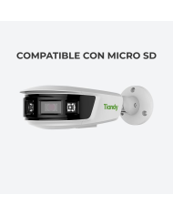 CAMARA IPC POLAR DAY PANORAMICA TIPO TUBO 8MP 2.8mm MIC POE TC-C382V TIANDY
