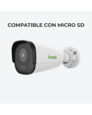 CAMARA IP SK STAR TIPO BALA 4MP 2.8mm IR 50m IP67 MIC POE TC-C34GS TIANDY