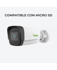 CAMARA IP SK TIPO DOMO ANTIBANDALICA 4MP 2.8mm IR 30m MIC POE TC-C34KN TIANDY