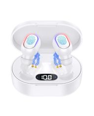 AUDIFONO BLUETOOTH TWS AUT114B BLANCO 1HORA
