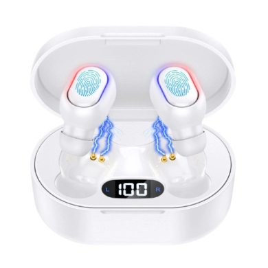 AUDIFONO BLUETOOTH TWS AUT114B BLANCO 1HORA