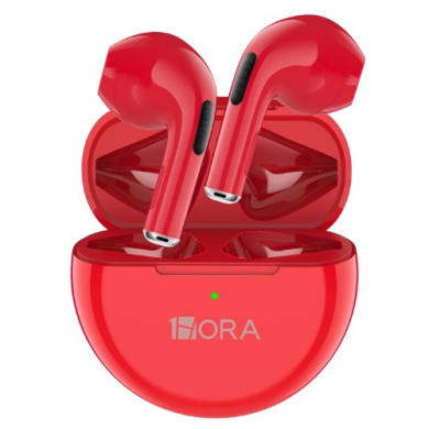 AUDIFONO BLUETOOTH TWS AUT119M ROJO 1HORA