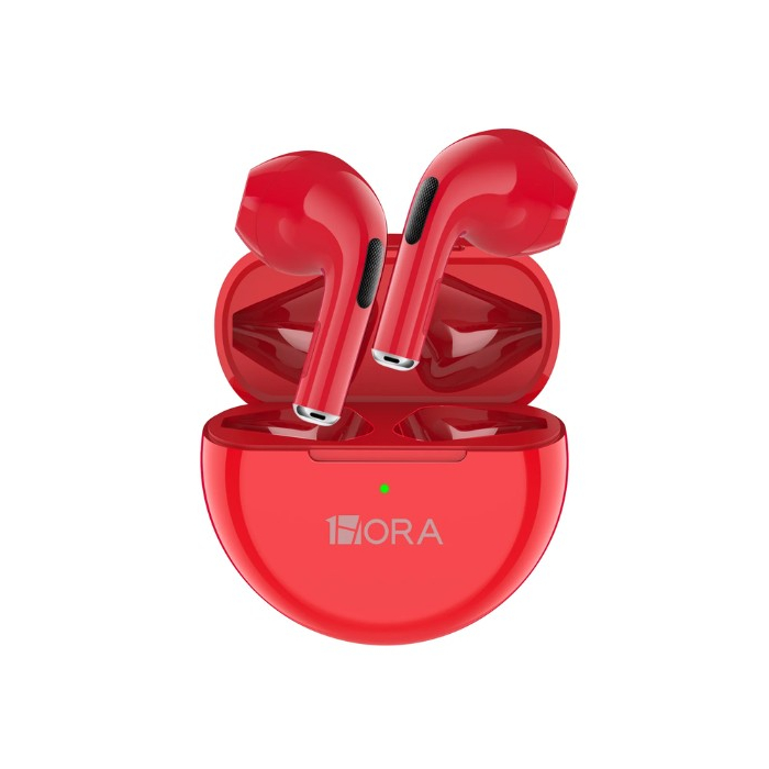 AUDIFONO BLUETOOTH TWS AUT119M ROJO 1HORA