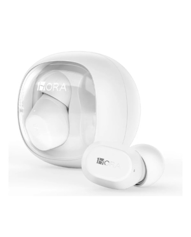 AUDIFONO BLUETOOTH TWS AUT208B BLANCO 1HORA