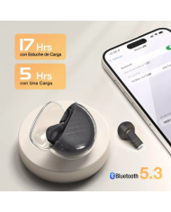 AUDIFONO BLUETOOTH TWS AUT209N NEGRO 1HORA