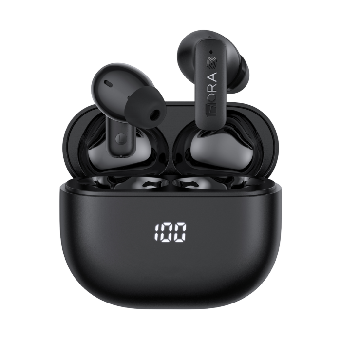 AUDIFONO BLUETOOTH TWS AUT211N NEGRO 1HORA