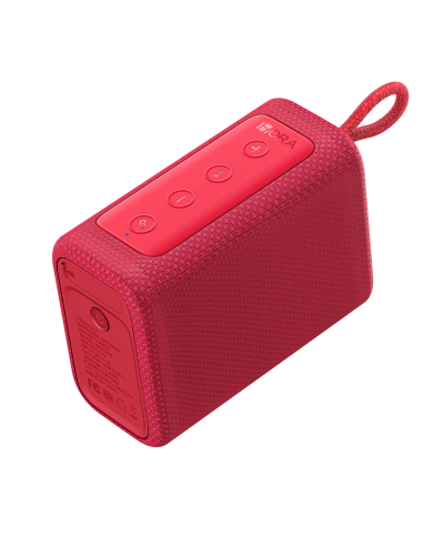 PARLANTE BLUETOOTH PORTATIL 7W ROJO BOC244R 1HORA