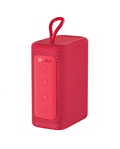 PARLANTE BLUETOOTH PORTATIL 7W ROJO BOC244R 1HORA