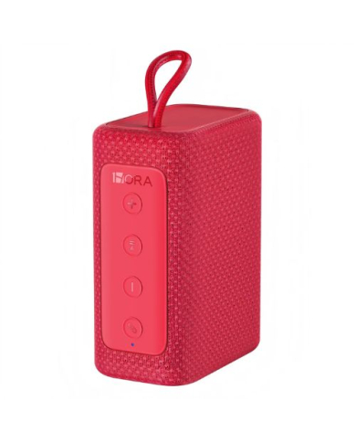PARLANTE BLUETOOTH PORTATIL 7W ROJO BOC244R 1HORA
