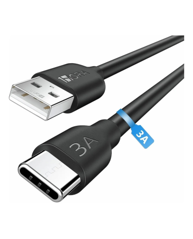 CABLE USB A a USB TIPO C 3A 1m NEGRO CAB251N 1HORA