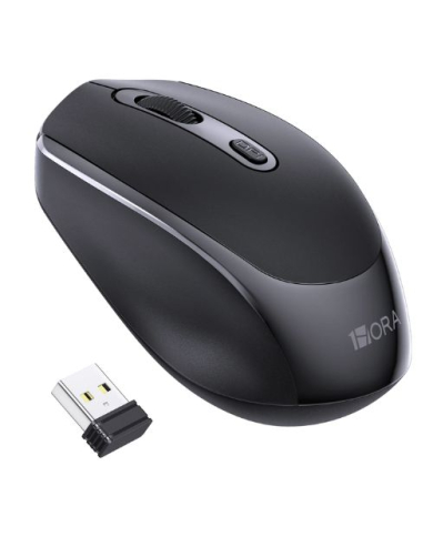 MOUSE WIRELESS NEGRO RAT001N 1HORA