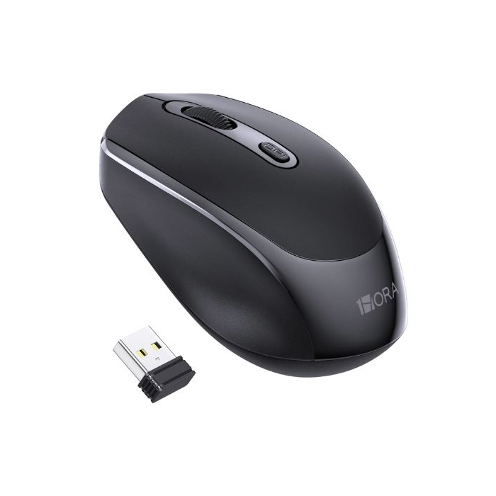 MOUSE WIRELESS NEGRO RAT001N 1HORA