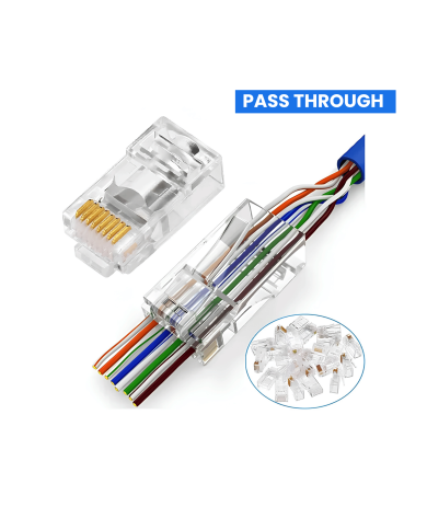 AM-CONECTOR RJ45 PASS THROUGH