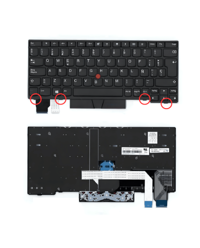 VC-TECLADO PARA LENOVO THINKPAD X280 X285 X390 X395 FRAME BIG ENTER