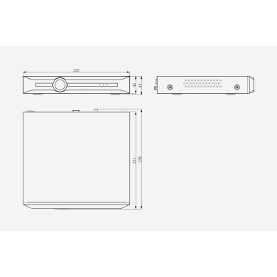 NVR IA IP 20CH VGA HDMI RJ45 2 USB R3120-4HA TIANDY
