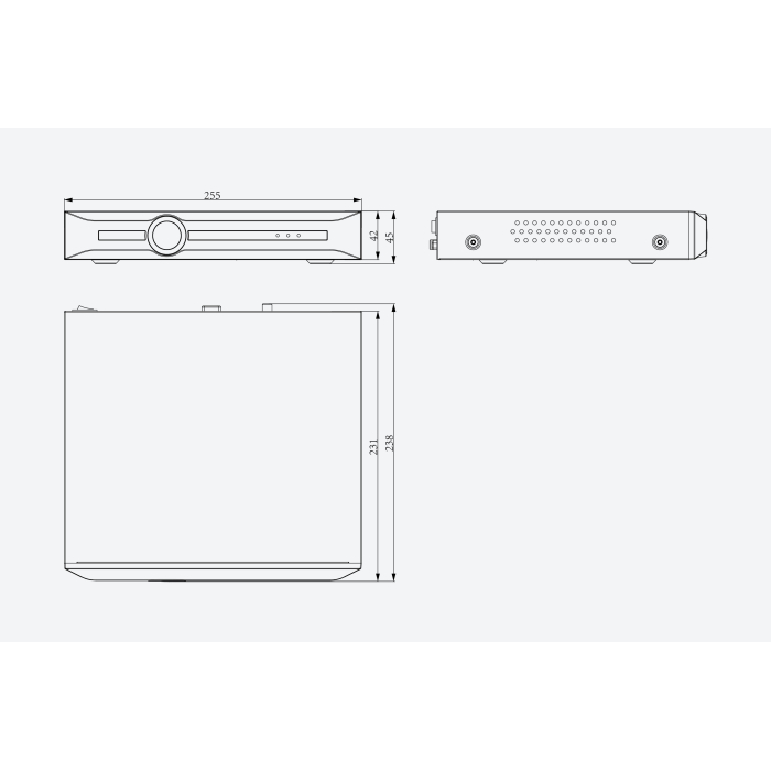 NVR IA IP 20CH VGA HDMI RJ45 2 USB R3120-4HA TIANDY