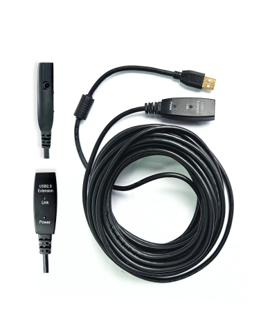 EXTENSION USB 2.0 HEMBRA MACHO L 10M CON CHIP