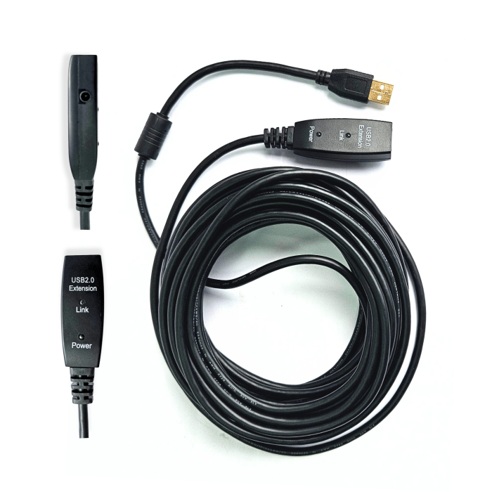 EXTENSION USB 2.0 HEMBRA MACHO L 10M CON CHIP