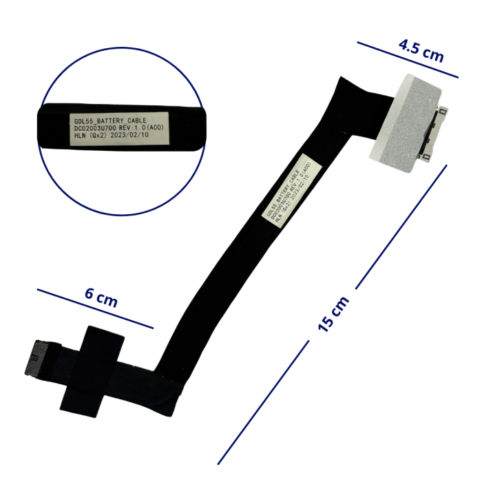 CABLE DE BATERIA DELL DC02003U700 G15 5510 07CT7T