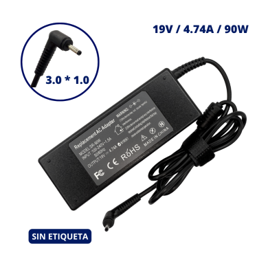 CARGADOR PARA ACER 19V 4.74A PLUG 3.0x1.0