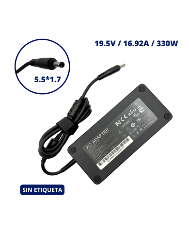 CARGADOR PARA ACER 19.5V 16.92A PLUG 5.5x1.7