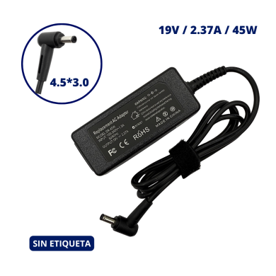 CARGADOR PARA ASUS 19V 2.37A PLUG 4.5x3.0