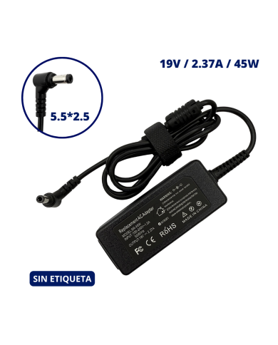CARGADOR PARA ASUS 19V 2.37A PLUG 5.5x2.5