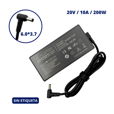 CARGADOR PARA ASUS 20V 10A PLUG 6.0x3.7