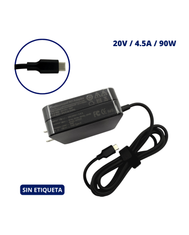 CARGADOR PARA ASUS 20V 4.5A PLUG USB TIPO C