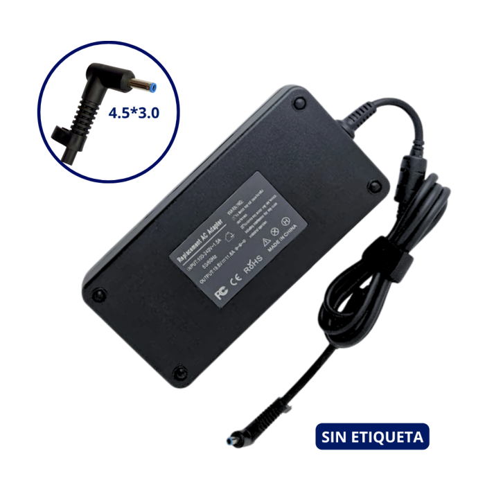 CARGADOR PARA HP 19.5V 11.8A PLUG 4.5x3.0