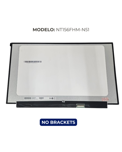 VC-PANTALLA LED 15.6 FHD 1920x1080 30 PINES NO BRACKET NT156FHM-N51 SOLAPA 28 CM