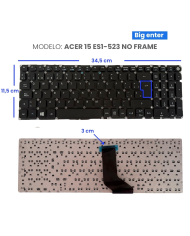 VC-TECLADO PARA DELL 15 5584 NO FRAME BIG ENTER