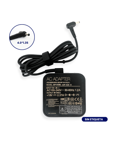 OR-CARGADOR ORIGINAL ASUS 19V 2.37A PLUG 4.0x1.35