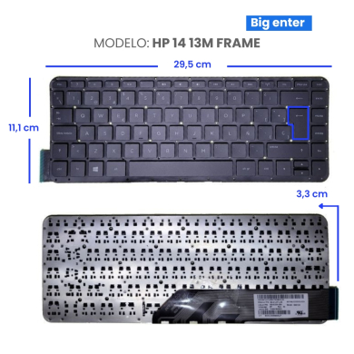 VC-TECLADO PARA HP 14 13M