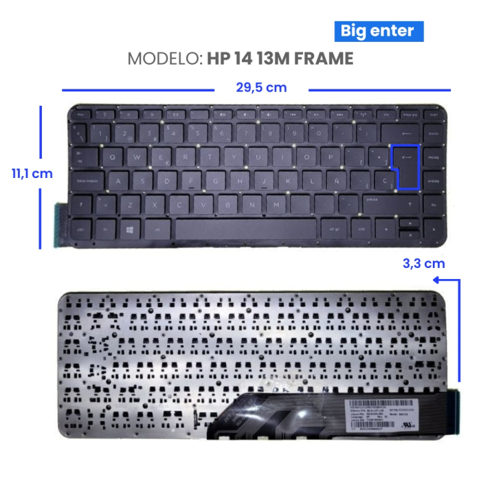 VC-TECLADO PARA HP 14 13M